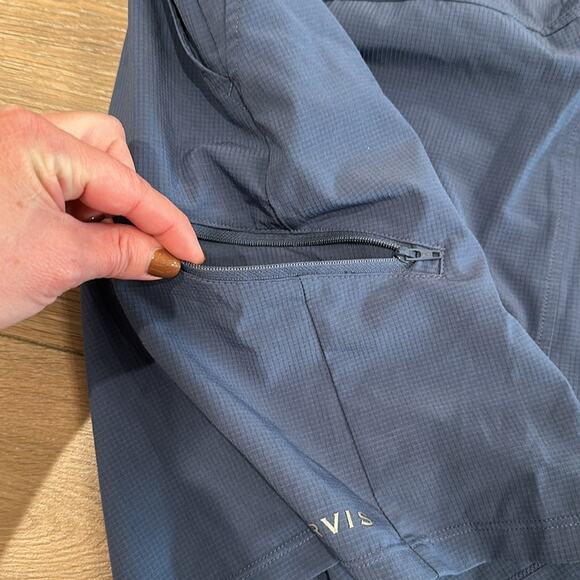 ORVIS Dusty Blue Polyester Active Fishing Outdoor Hiking Skort Size XL - Picture 13 of 15